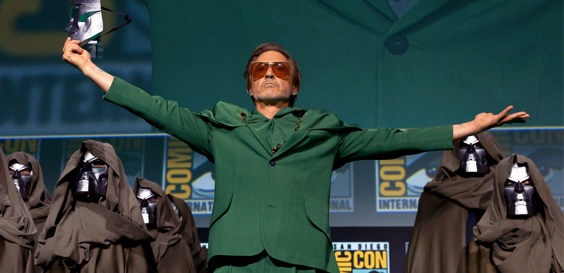 Robert Downey Jr. was announced as Doctor Doom in the Marvel Studios panel at San Diego Comic