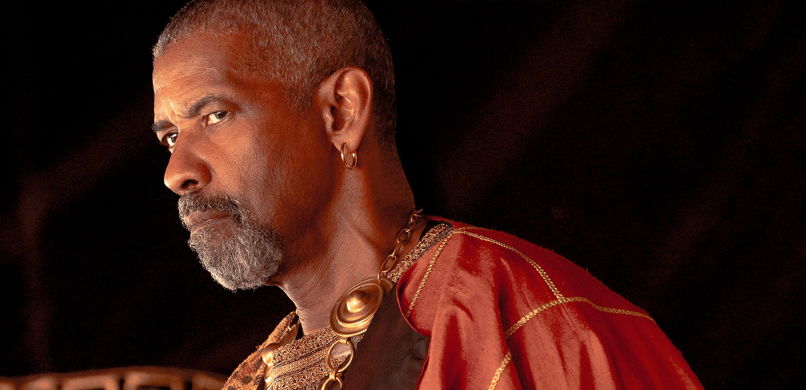 Denzel Washington as Macrinus in Gladiator II