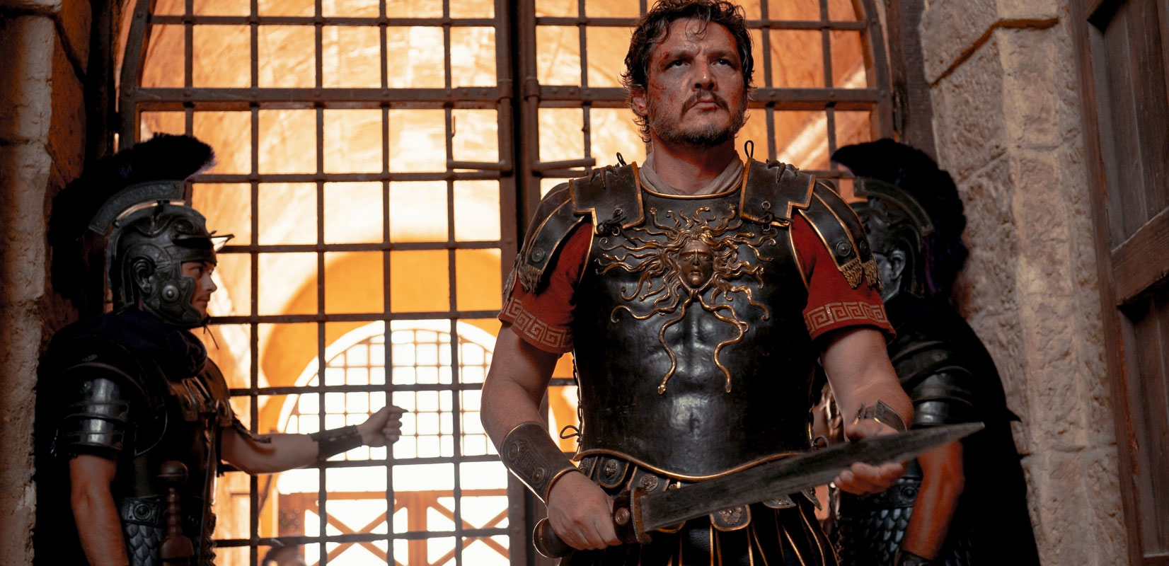 Pedro Pascal as Marcus Acacius in Gladiator II