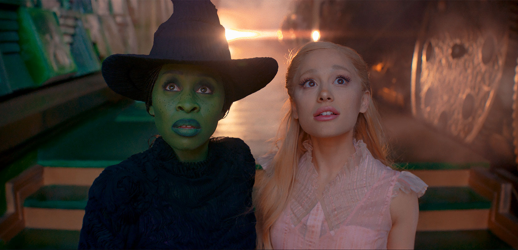 Cynthia Erivo is Elphaba and Ariana Grande is Glinda in Wicked