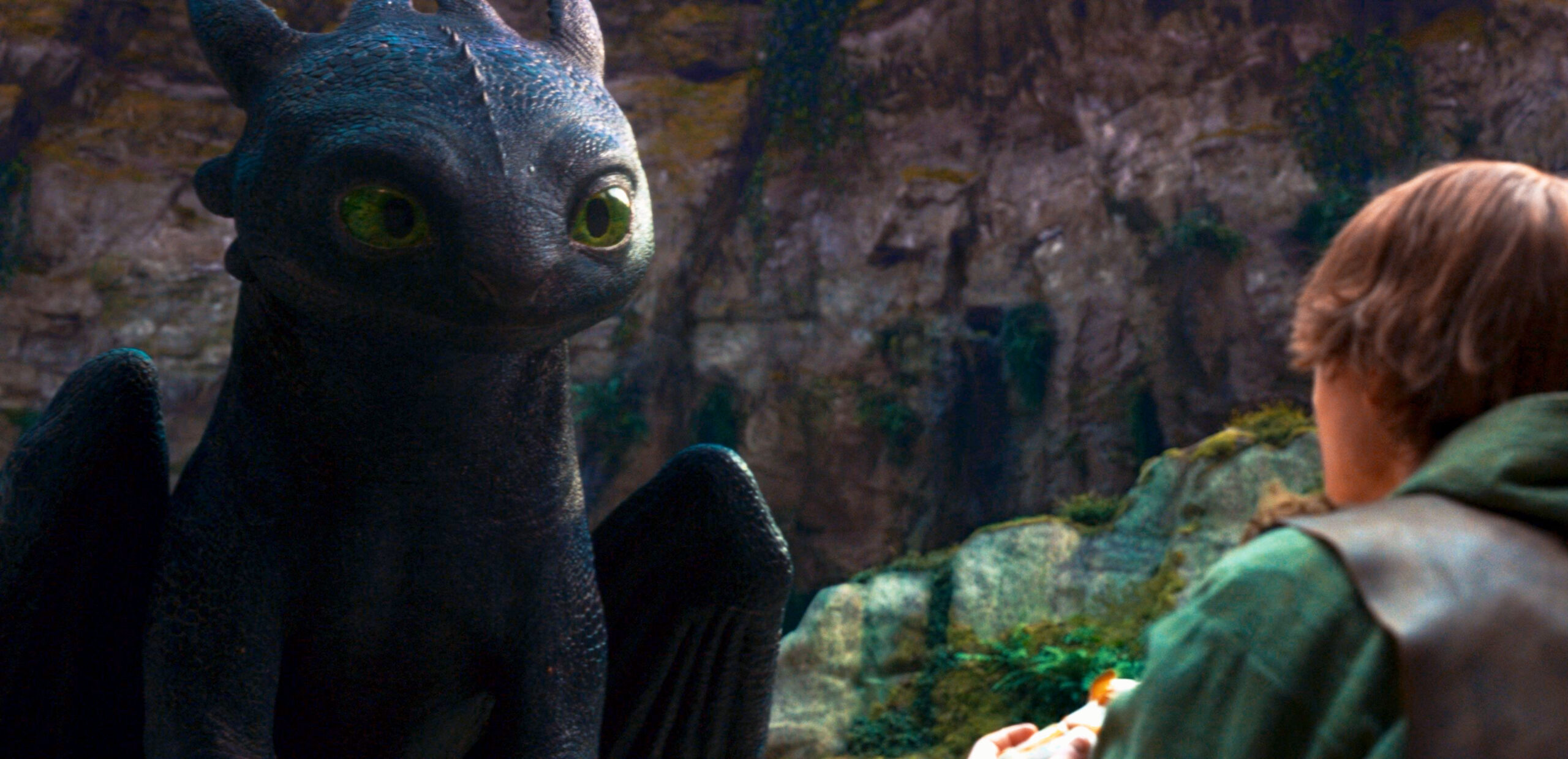 Mason Thames and Toothless in How to Train Your Dragon