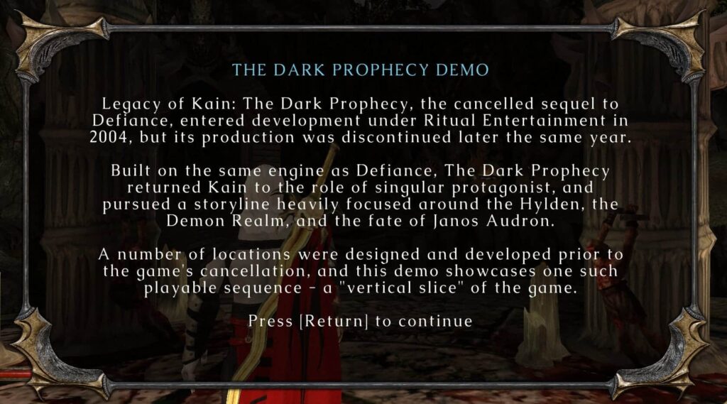 Unreleased Legacy of Kain: Defiance Sequel - What Could Have Been ...